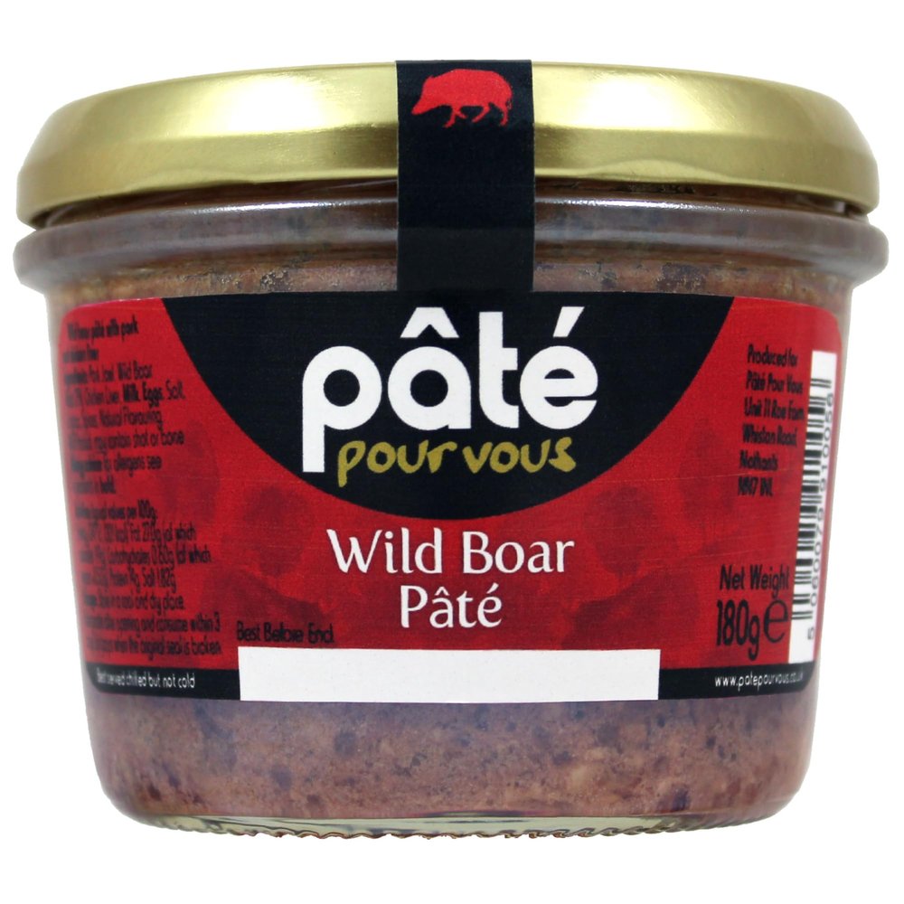 Pt Pour Vous Wild Boar Pate, 180g Jar