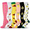 LEOSTEP 6 Pairs Compression Socks for Men & Women, Everyday Support for Travel, Work & Active Lifestyle, Comfortable Breathable Stockings Hiking Travel & Flight Socks view 1