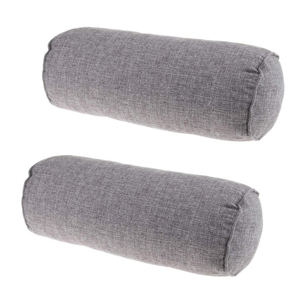 2pcs, Neck Round Support Bed Sleeping Pillow, Cervical Roll Pillow for Back, Neck, Lumbar, Shoulder, Foot - Removable Cover