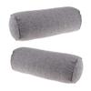 2pcs, Neck Round Support Bed Sleeping Pillow, Cervical Roll Pillow for Back, Neck, Lumbar, Shoulder, Foot - Removable Cover view 2