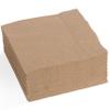 100 Sustainable Biodegradable Natural Cocktail Napkins  100% Recycled Paper Beverage Napkins, 4.5x4.5  Eco Friendly Compostable Disposable Unbleached Brown Recycled Paper Dinner Napkins  MOCKO view 1