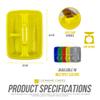 TDBS The Dustpan and Brush Store Cleaning Caddy with Handle Cleaners Caddy Organiser Carry Baskets for Cleaning Products (Yellow) view 3