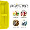 TDBS The Dustpan and Brush Store Cleaning Caddy with Handle Cleaners Caddy Organiser Carry Baskets for Cleaning Products (Yellow) view 4