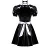 KHDFYER Sexy Lingerie for Sex Women Adults French Maid Cosplay Costume Sexy Female Clubwear-Black_L view 3