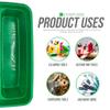 TDBS The Dustpan and Brush Store Cleaning Caddy With Handle Cleaners Caddy Organiser Carry Baskets For Cleaning Products (Green) view 4