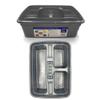 TDBS The Dustpan and Brush Store Cleaning Caddy with Handle Cleaners Caddy Organiser Carry Baskets for Cleaning Products (Silver) view 1