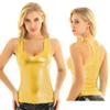 KHDFYER Sexy Lingerie for Men Womens Femme Fashion Clubwear Punk Dance Tank Top-Gold_M view 3
