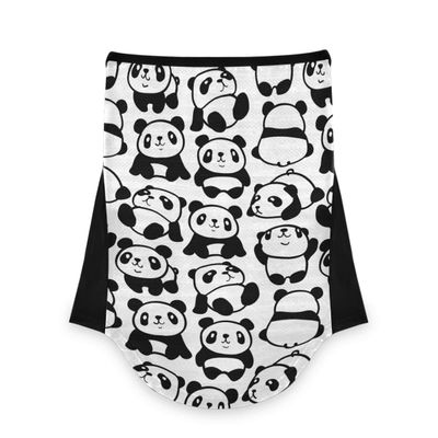 AJINGA Face Coverings Bandana Ear Loops StylishPanda Cute Women Neck Gaiters for Dust Wind Motorcycle Men