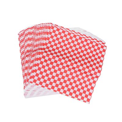 100pcs Checkered Deli Basket Liner Checkered Food Wrapping Papers Grease-Resistant Sandwich Hamburger Wrap Prevents Food Stains DUOER
