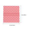 100pcs Checkered Deli Basket Liner Checkered Food Wrapping Papers Grease-Resistant Sandwich Hamburger Wrap Prevents Food Stains DUOER view 3