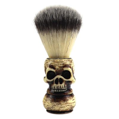 1pc Skull Beard Brush Shaving Bowl Shaving Lather Brush Men Horse Hair Shaving Brush Mustache Brush Wooden Shaving Brush Shaving Brush with Handle Man Suit Bracket Miss Neck Resin