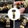 1pc Skull Beard Brush Shaving Bowl Shaving Lather Brush Men Horse Hair Shaving Brush Mustache Brush Wooden Shaving Brush Shaving Brush with Handle Man Suit Bracket Miss Neck Resin view 4