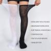 Athlemo 4 Pair Daibetic Socks Over Knee Non-Binding Circulation Cushioned Socks, White, 10-13 view 2