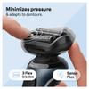 Braun Electric Shaver Series 6, Wet & Dry Electric Shaver For Men With EasyClick Beard Trimmer Attachment, Charging Stand, SensoFlex, Rechargeable, Cordless Foil Razor, 60-N4500cs Grey view 3