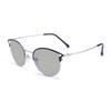 H&RB Progressive Multifocal Photochromic Reading Glasses for Women, Fashionable Cat Ears Frame Clear Lenses Dual-Use UV Protection Presbyopic Glasses,Silver,+1.0 view 1