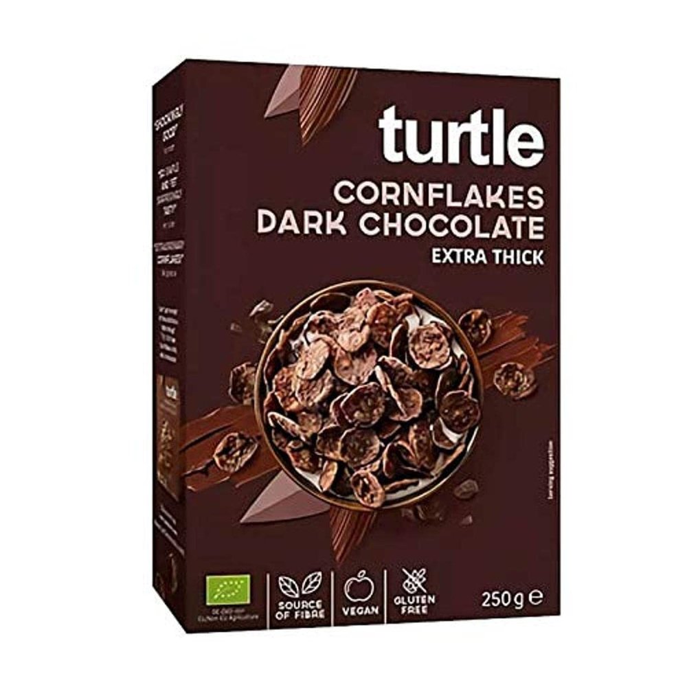 Corn Flakes with Dark Chocolate Gluten-Free BIO 250 g - TURTLE