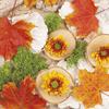 20 Napkins Autumn Leaves on Tree Slices Maple Autumn Table Decoration 33 x 33 cm view 1
