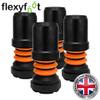 Flexyfoot Shock Absorbing Crutch Ferrule - Black - 20mm - Pack of 4 view 2
