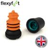 Flexyfoot Shock Absorbing Crutch Ferrule - Black - 20mm - Pack of 4 view 3