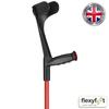 Flexyfoot Shock Absorbing Soft Grip Adjustable Crutch - Single - Red | Improve Safety, Improve Comfort, Improve Grip, Reduce Shocks & Jarring view 3