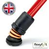 Flexyfoot Shock Absorbing Soft Grip Adjustable Crutch - Single - Red | Improve Safety, Improve Comfort, Improve Grip, Reduce Shocks & Jarring view 4