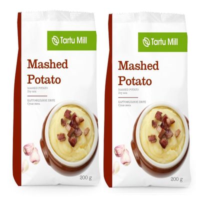 2x 200g Mashed Potato Creamy Mix Just add Water or Milk Premium Instant Mash Tartu Mill (400g Potato Mash Mix)
