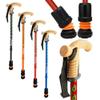Flexyfoot Shock Absorbing Cork Handle Walking Stick - Improved Comfort, Improved Grip, Improved Safety  Colour: Red view 1