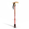 Flexyfoot Shock Absorbing Cork Handle Walking Stick - Improved Comfort, Improved Grip, Improved Safety  Colour: Red view 3