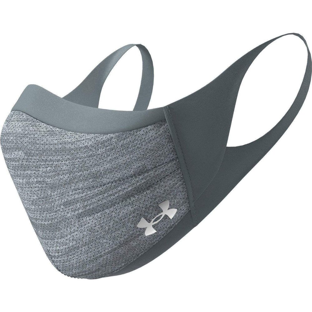 Under Armour Adult Sports Mask, Pitch Gray (013)/Silver Chrome, X-Small/Small