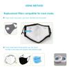 Sanfiland New 3D Cutting PM 2.5 Activated Carbon Filter Insert, 5 Layers Pm 2.5 Filter Replaceable Protective Filter to Anti Haze Dustproof Air Pollution Large Size (60) view 4