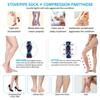 2 Pairs Compression Pantyhose 20-30 mmHg Closed Toe Opaque Graduated Support Hose Stocking for Women Relieve Varicose Veins, XL view 3