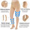 2 Pairs Compression Pantyhose 20-30 mmHg Closed Toe Opaque Graduated Support Hose Stocking for Women Relieve Varicose Veins, XL view 4