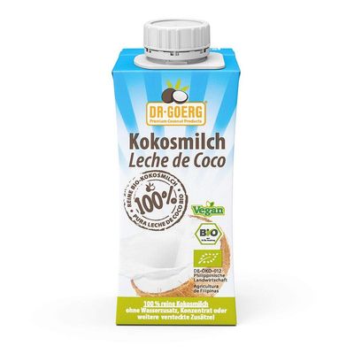 DR. GOERG Coconut Milk 200 ml Organic, Standard, Single