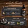 Red-Blooded Beard Growth Kit with Beard Roller Oil & Balm view 3