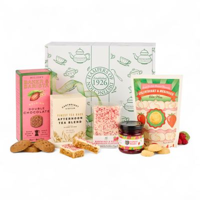 Thornton & France Afternoon Tea Hamper | Mothers Day Gift | Includes Tea, Flapjack, Biscuits, Preserve & More | Gift For Her
