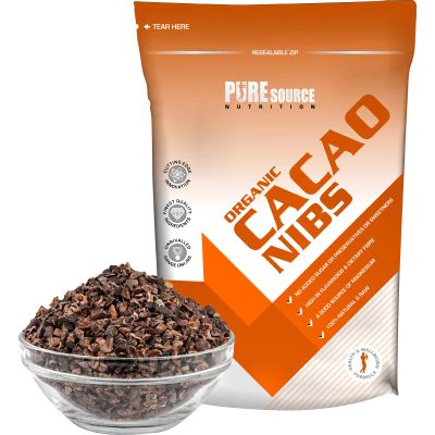 Organic Cacao NIbs 500g by PSN - Raw Vegan Gluten Free GMO Natural Cacao Cocoa Nibs