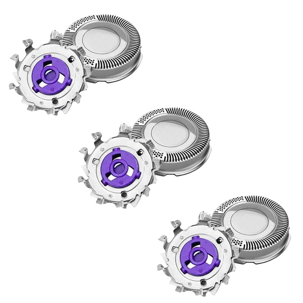 3 Pack Replacement Shaver Heads for HQ8 PT720 PT725 PT815 PT860 AT890 AT899 AT750 Series, Men Electric Shaving Heads Blades Trimmer Razor Accessories Replacement Rotary Heads