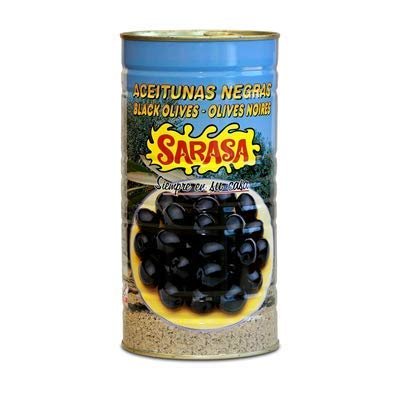 Sarasa - Black Olive with Stone- Ideal for Tapas - 750 Grams
