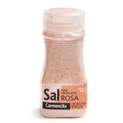 Carmencita - Pink Himalayan Fine Salt - Ideal for Seasoning Meat, Fish and Grilled Vegetables - 190 Grams