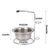 03 Complete Functions Shaving Stand Bowl Set, Shaving Soap Bowl, Shaving Mug, Practical Prevent Rust for Beard Brush, Soap view 4