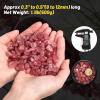 1.1lb Natural Crushed Red Strawberry Quartz Crystal Tumbled Chips-Healing Crystals Chips Bulk, Crushed Crystal Gemstones for Crafts, Beautiful Package for Gift view 3