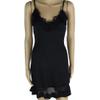 adqw Women Sexy Dresses Lace Deep V Neck Dress-Black_L view 1