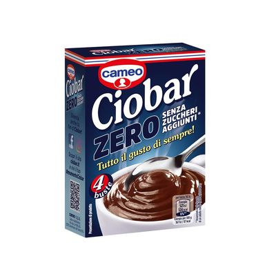 3x Cameo Ciobar Zero without added sugar, hot chocolate, 4x 19g chocolate