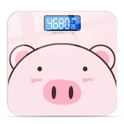 BYFRI Digital Body Weight, Lcd Display 180kg/ 0.1kg Weighing Scale Gym Floor Scales Usb Rechargeable Electronic Scales Accurate Weighing Instrument