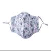 CGB Giftware | Willow & Rose Ladies Grey Floral Design Reusable Washable Face Covering | 100% Cotton With Nose Wire | Gift Boxed | Adjustable Straps | Filter Pocket | GB05621 view 2