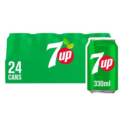 7UP Regular 330ml Cans (Pack of 24)