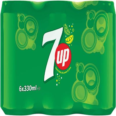 7UP - Lemon & Lime Flavoured Fizzy Drink - MP6x4 x 330 ml cans