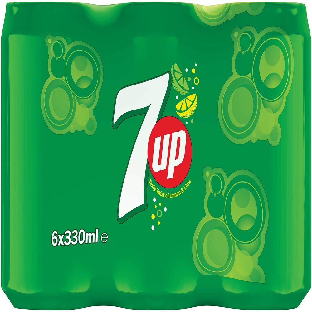 7UP - Lemon & Lime Flavoured Fizzy Drink - MP6x4 x 330 ml cans