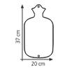 2.0 litre rubber hot water bottle with knitted cover made of cotton "Heart As" view 2