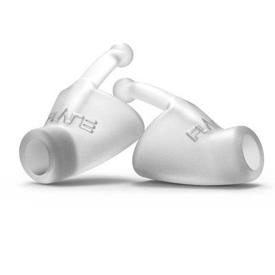Flare Calmer | Ear Plugs Alternative | Daily Noise Relief | Sound Sensitivity | Stress Relief | No Muffling | Improve Wellbeing | Comfy, Reusable, Soft Silicone Earplugs | Original Translucent